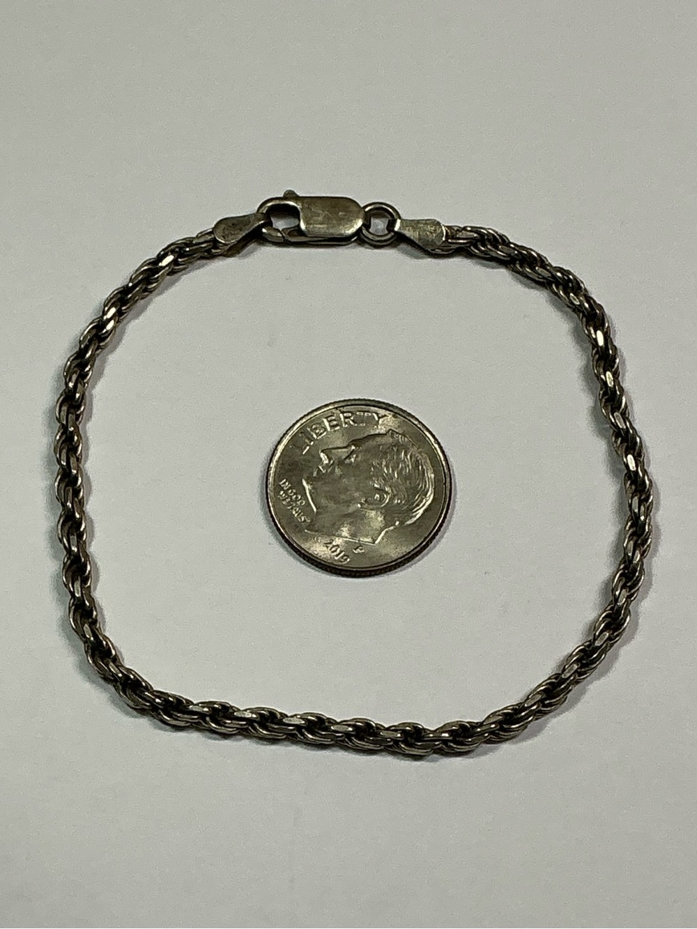 Silver Rope Chain Bracelet - Men's Accessory - Picture 2 of 5